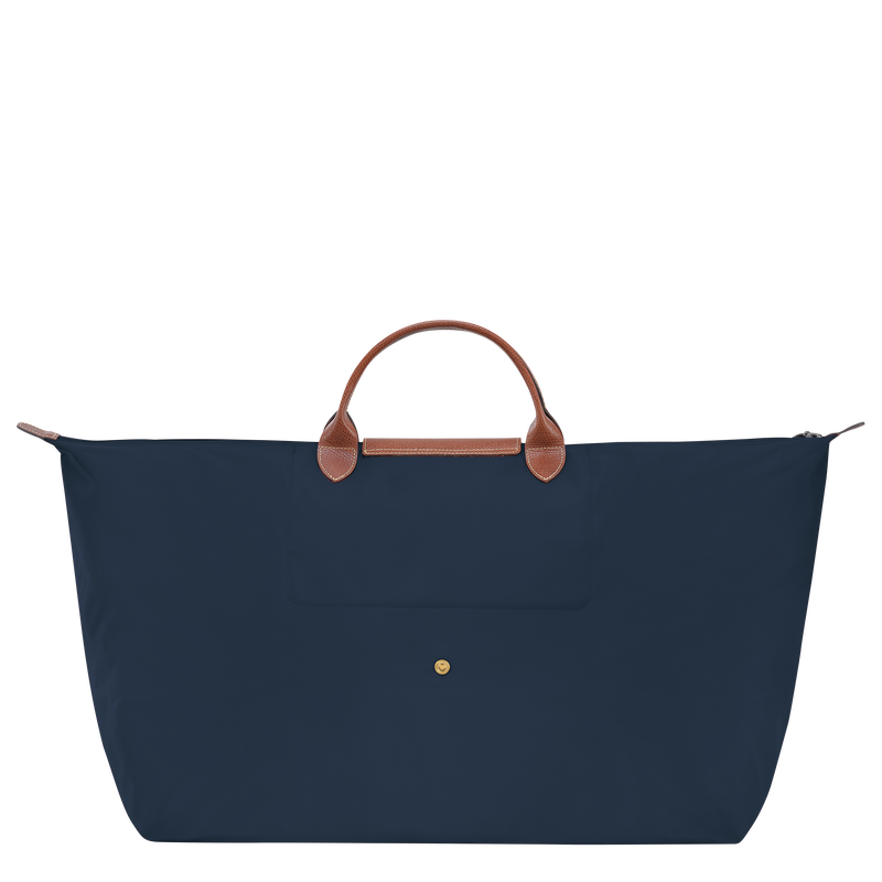 Reisetasche M Le Pliage Original , Recyceltes Canvas - Marine  - Ansicht 4 von 7