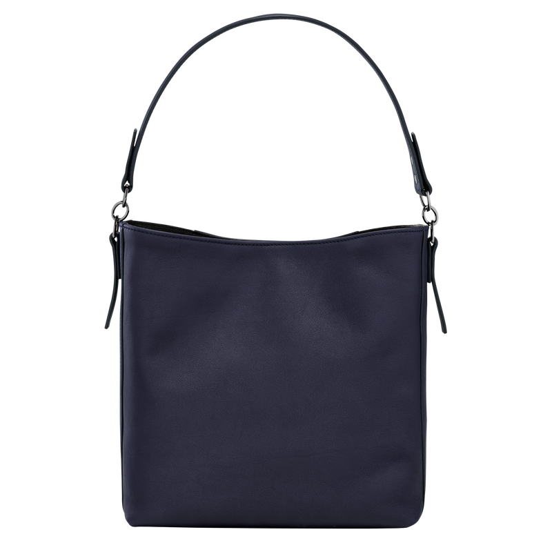 Schultertasche M Longchamp 3D Leder - Heidelbeere | Longchamp DE