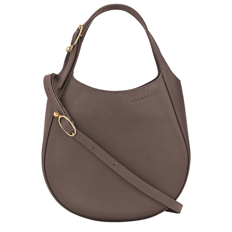 Sac &agrave; main S Le Foulonn&eacute; , Cuir - Taupe  - Vue 5 de 7