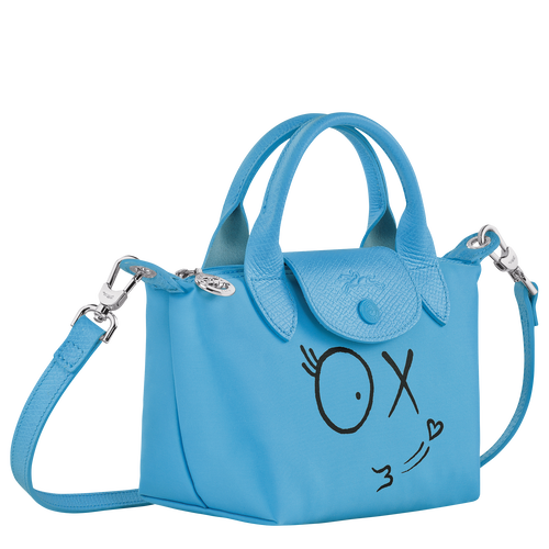 Longchamp x André Top handle bag XS, Blue