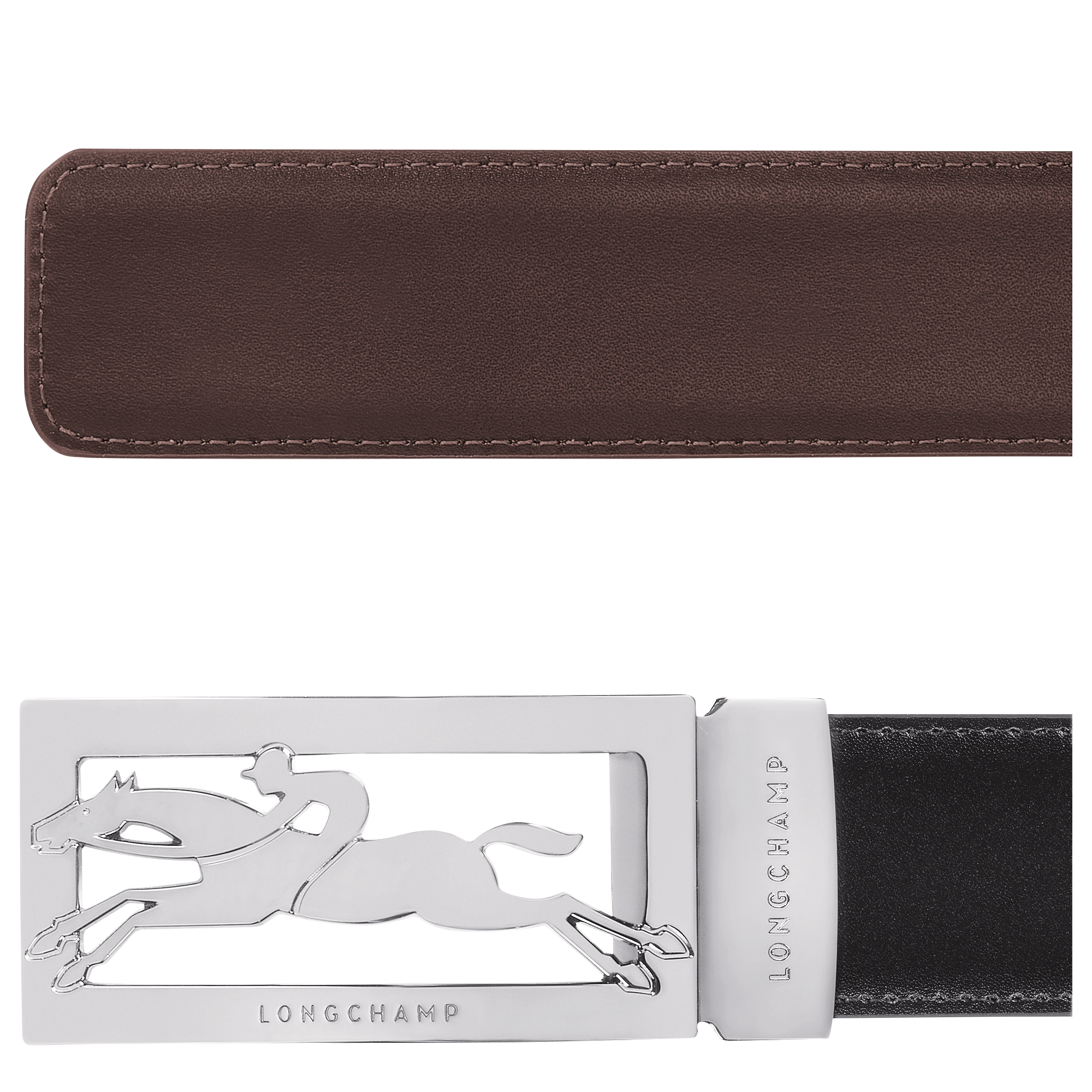 Delta Box Cinto para homem, Preto/Castanho mocha