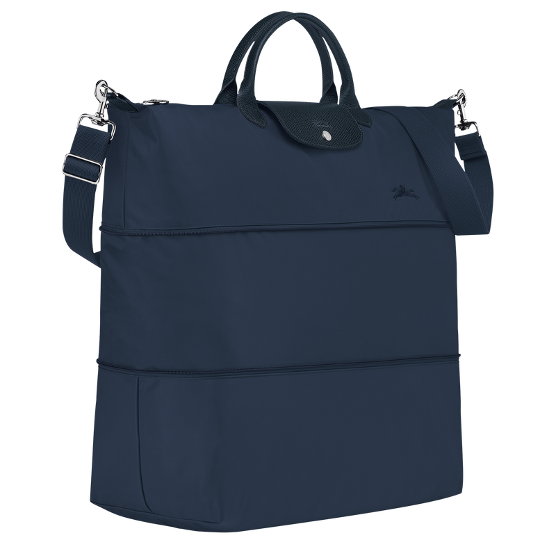 Le Pliage Green Travel bag expandable , Navy - Recycled canvas  - View 2 of 5