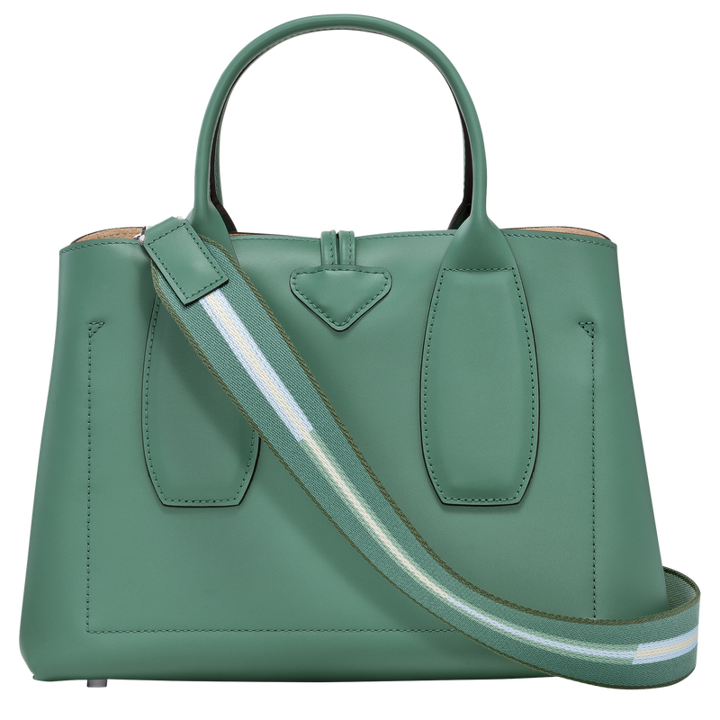 Le Roseau M Handbag , Sage - Leather  - View 4 of  6