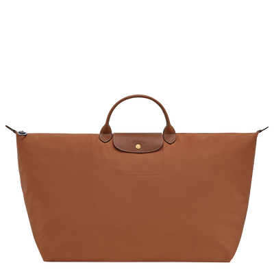Reisetasche XL Le Pliage Original , Recyceltes Canvas - Cognac