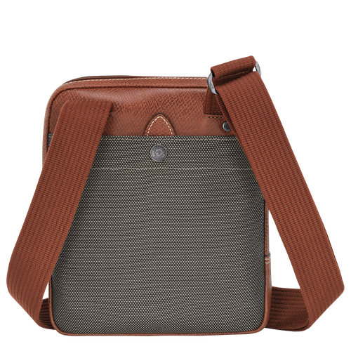 Boxford Crossbodytas XS , Bruin - Gerecycled canvas - Weergave 4 van  5