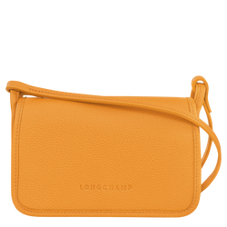 Le Foulonné Clutch XS , Abrikoos - Leder