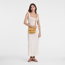 Box-Trot S Crossbody bag , Apricot - Leather