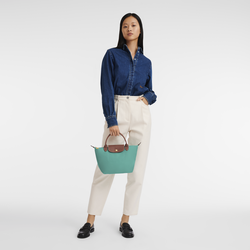 Le Pliage 原創系列 手提包 S , 綠松石色 - 再生帆布