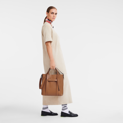 Longchamp 3D 肩揹袋 L , 黃褐色 - 皮革