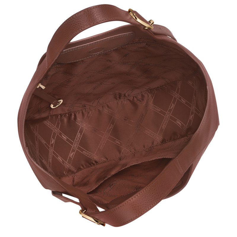 Le Foulonné XL Tote bag , Coffee - Leather  - View 5 of  6