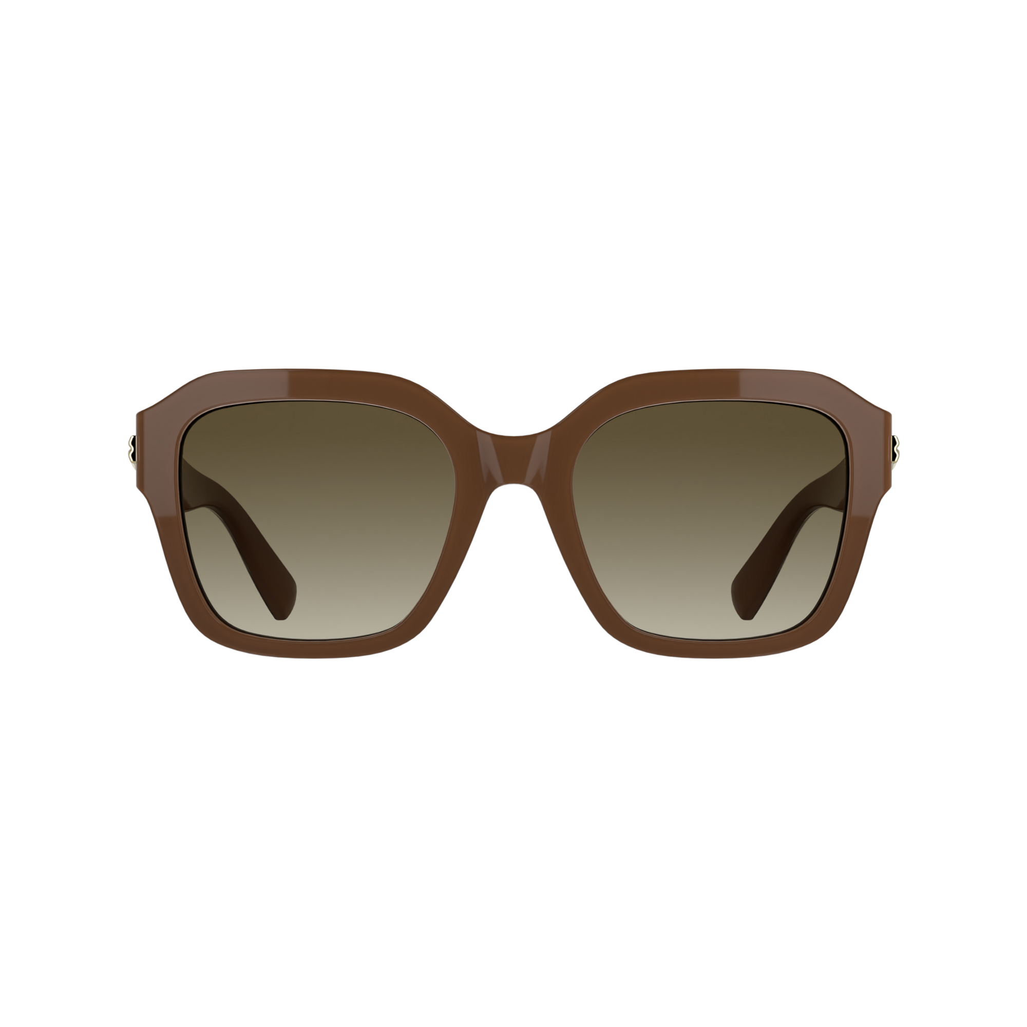 null Lunettes de soleil, Marron