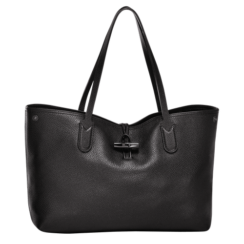 Le Roseau Essential L Tote bag , Black - Leather - View 1 of  5