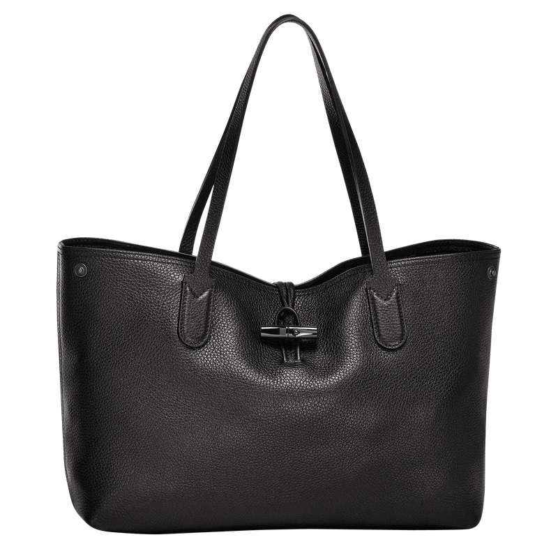 Le Roseau Essential L Tote bag , Black - Leather  - View 1 of  5