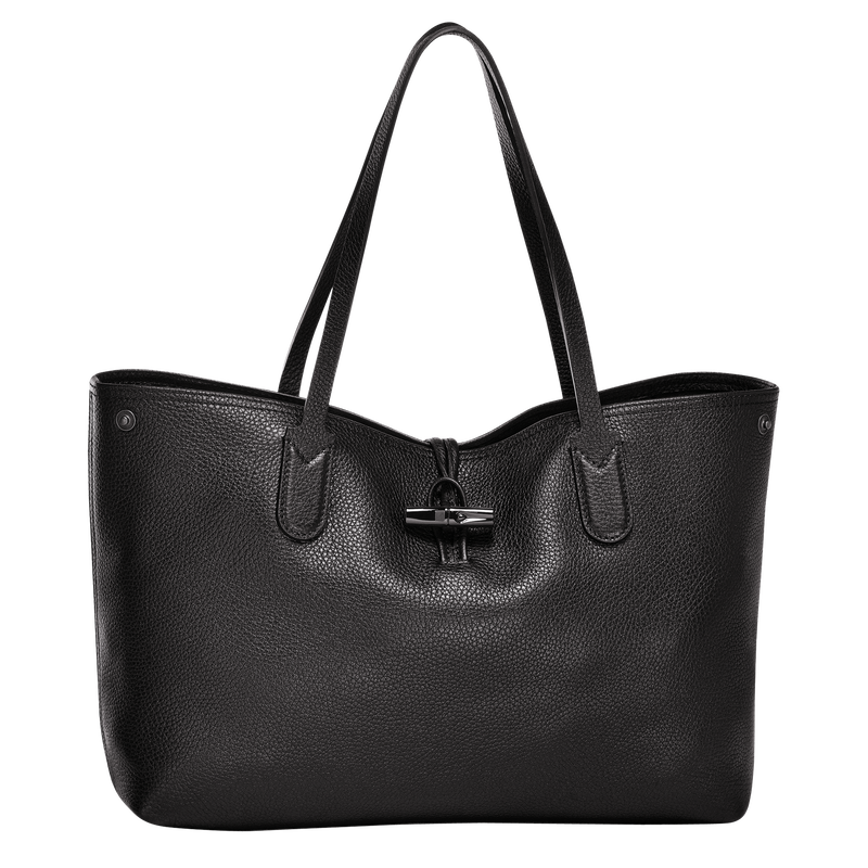 Le Roseau Essential L Tote bag , Black - Leather  - View 1 of 5