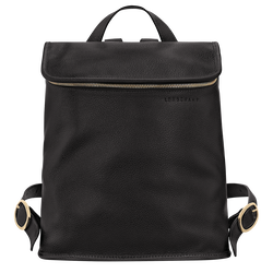 Le Foulonn&eacute; M Backpack , Black - Leather