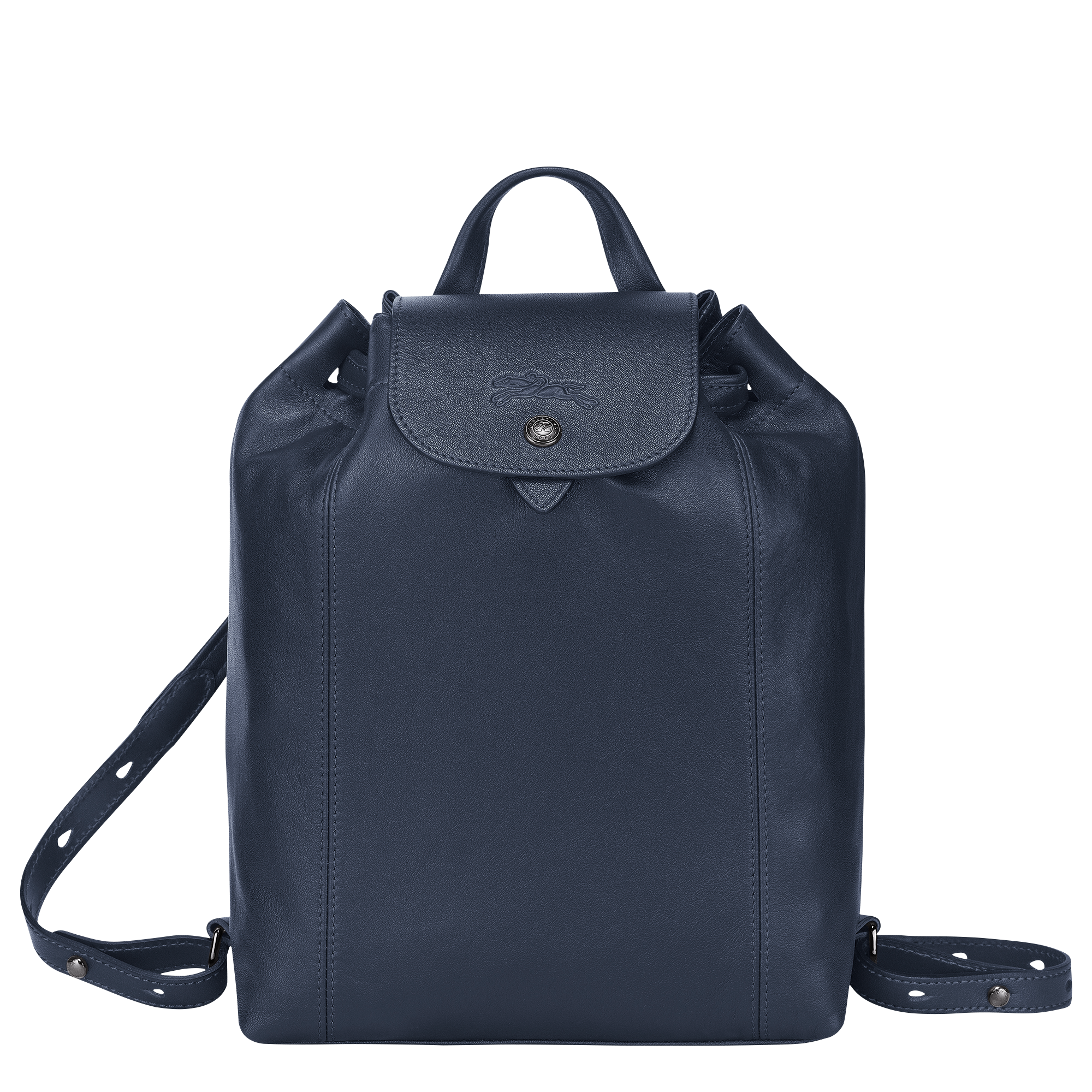 Backpack Le Pliage Cuir Navy 