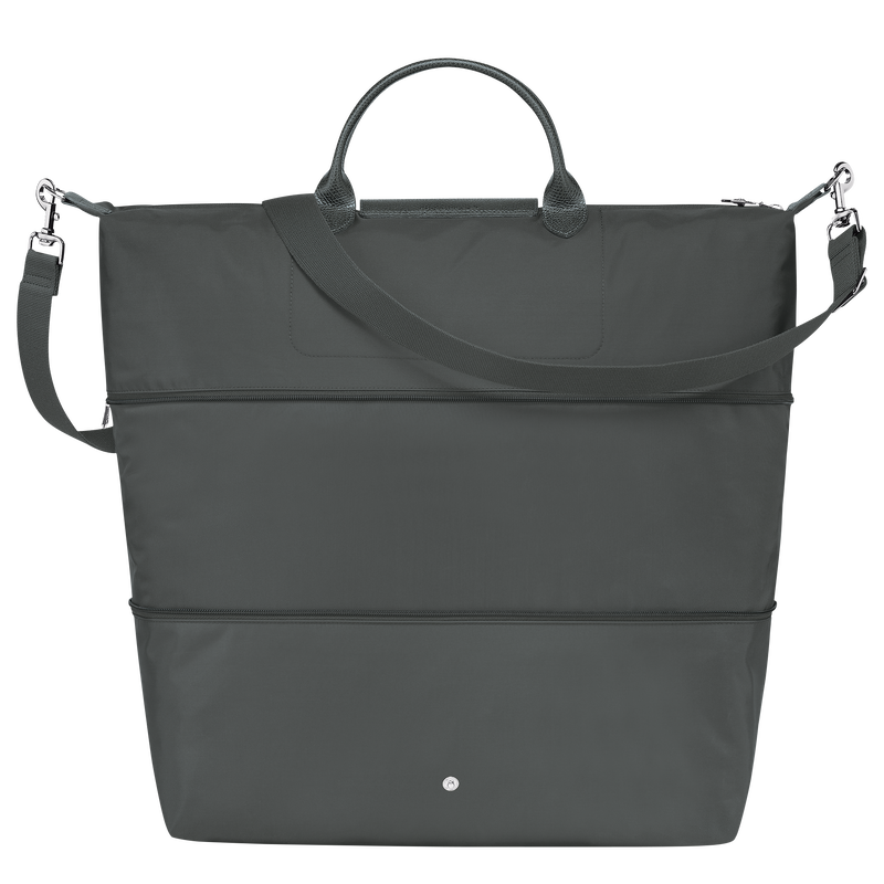 Erweiterbare Reisetasche Le Pliage Green , Recyceltes Canvas - Graphitgrau  - Ansicht 4 von 7