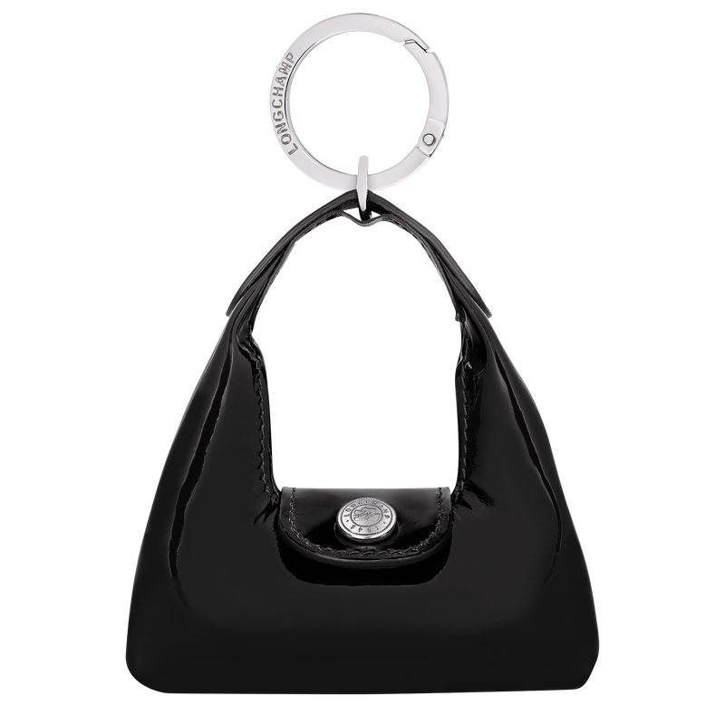Le Pliage Xtra Key ring , Black - Leather  - View 1 of  1
