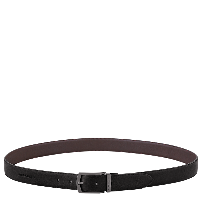 Longchamp sur Seine Men's belt , Black/Mocha - Leather  - View 1 of 4