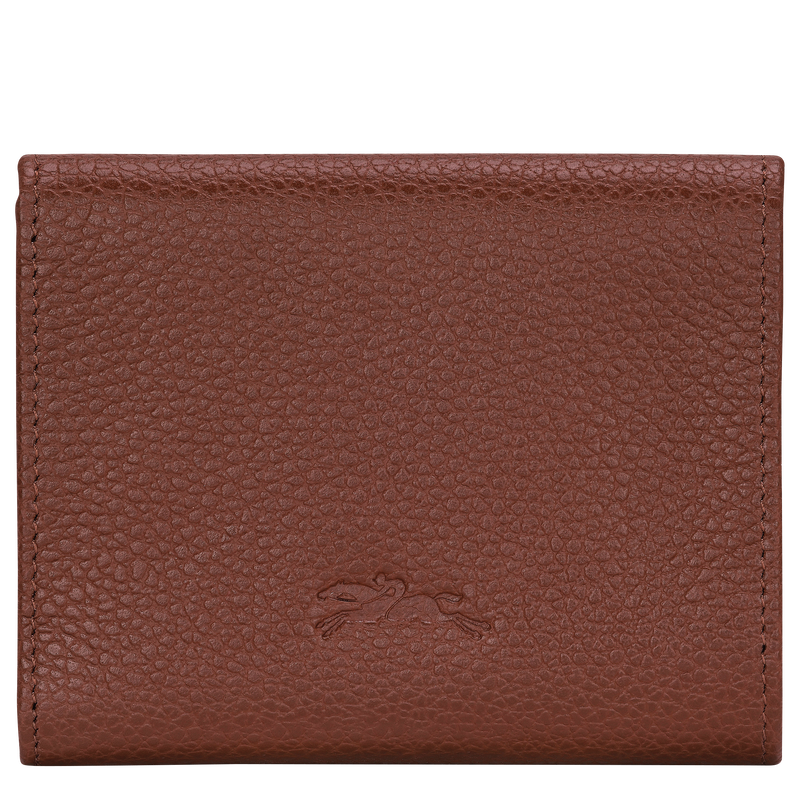 Le Foulonné Compact wallet , Coffee - Leather  - View 2 of  3