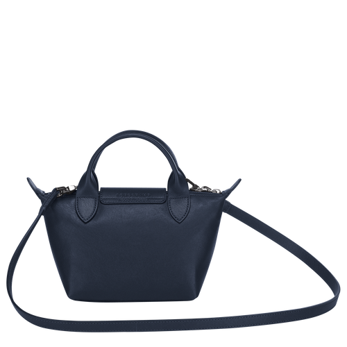 Top handle bag XS Le Pliage Cuir Navy (L1500757556) | Longchamp US