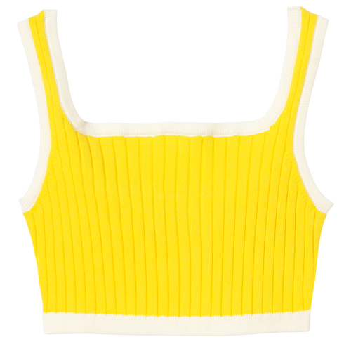Respetuoso Integración Oscuro Sujetador de punto Colección primavera-verano 2023 Amarillo Limón  (61083CBD1741TM) | Longchamp ES