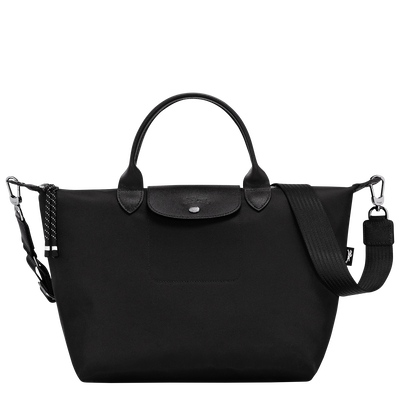 Le Pliage Energy Bolso con asa superior L , Lona reciclada - Negro