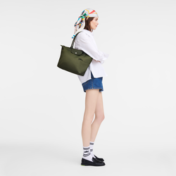 Le Pliage Green 肩揹袋 M , 森林綠 - 再生帆布