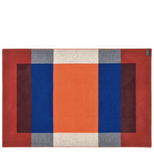 Fall-Winter 2022 Collection Stole, Orange/Blue
