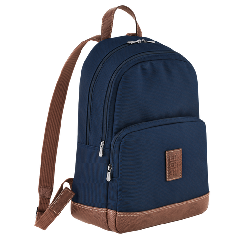 Rucksack Boxford , Recyceltes Canvas - Blau - Ansicht 3 von 5