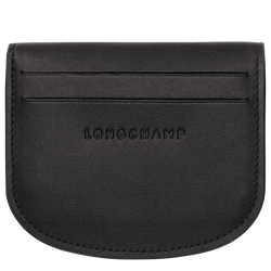 Le Pliage Xtra Card holder , Black - Leather