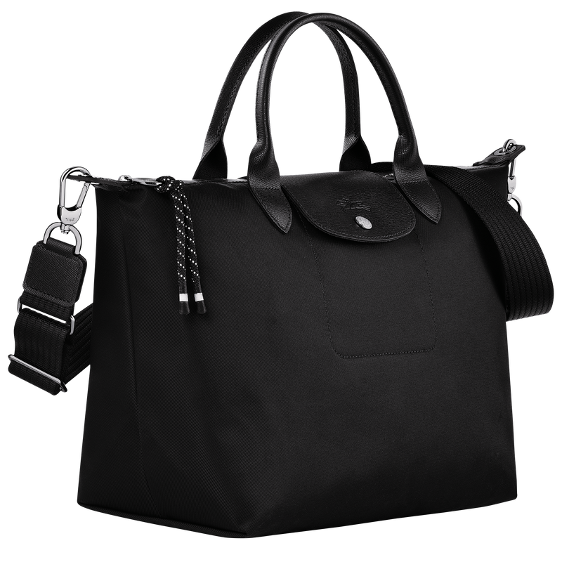 Le Pliage Energy L Handbag , Black - Recycled canvas  - View 3 of  4