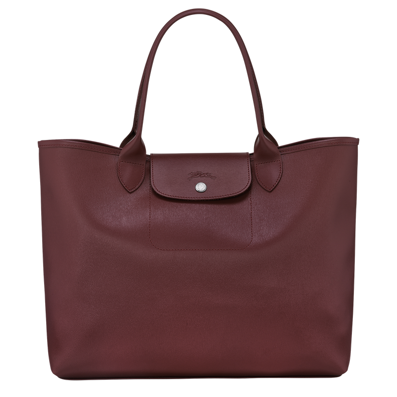 Longchamp mini Le Pliage LGP logo-embossed leather tote bag