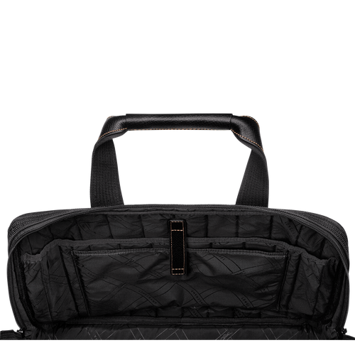 輝い Recycled - Black Briefcase L Boxford canvas US Longchamp | コレクション