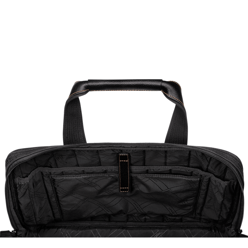 Boxford L Briefcase , Black - Recycled canvas  - View 5 of  5