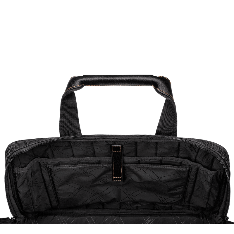 Boxford L Briefcase , Black - Recycled canvas  - View 5 of 5