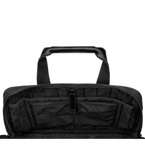 Boxford L Briefcase , Black - Recycled canvas - View 5 of  5