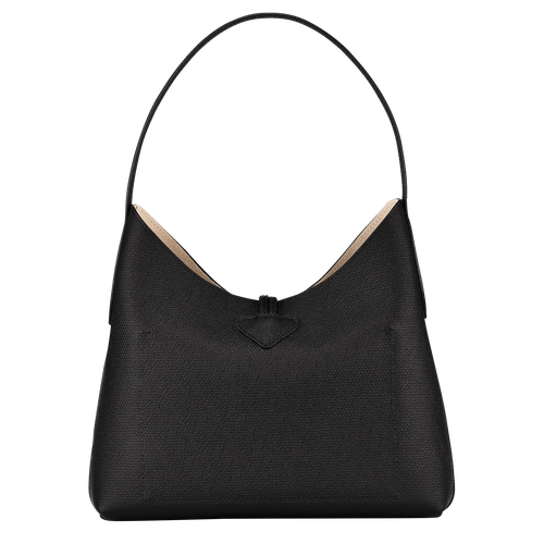 Roseau M Hobo bag , Black - Leather - View 4 of  6