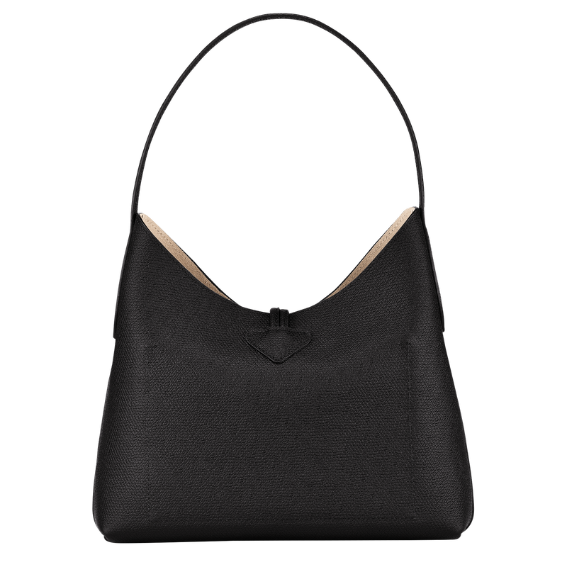 Roseau M Hobo bag , Black - Leather  - View 4 of  6