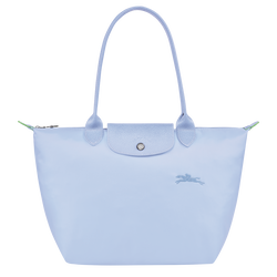 Le Pliage Green M Tote bag Sky Blue - Recycled canvas (L2605919P79)