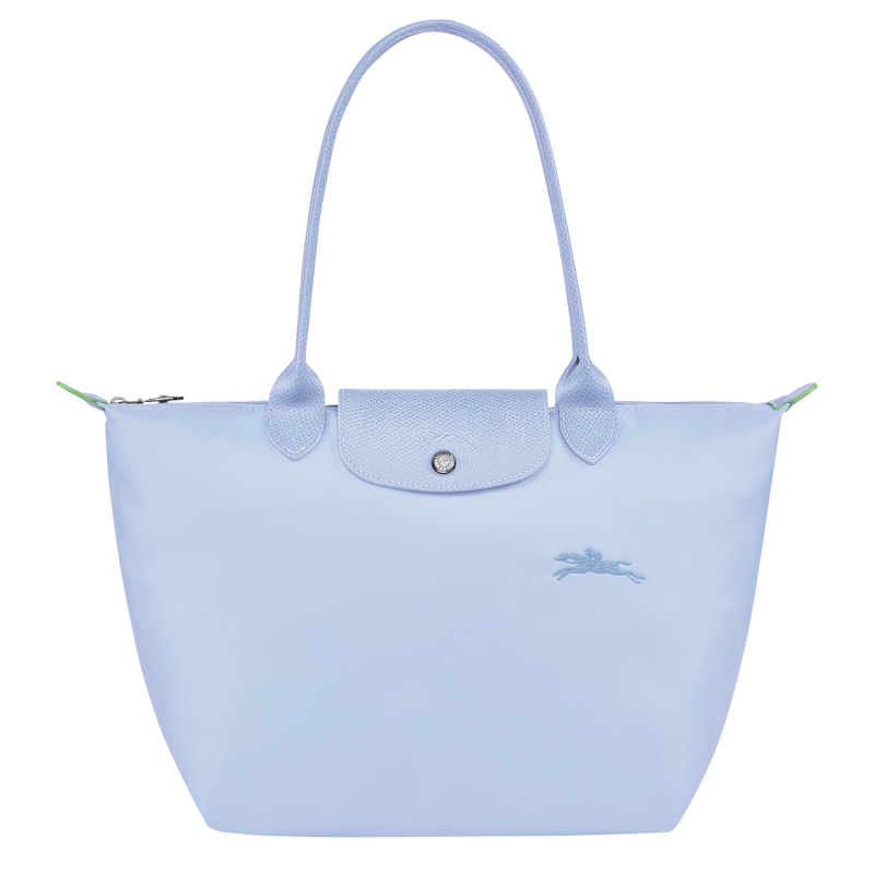 Le Pliage Green M Tote bag , Sky Blue - Recycled canvas  - View 1 of  4