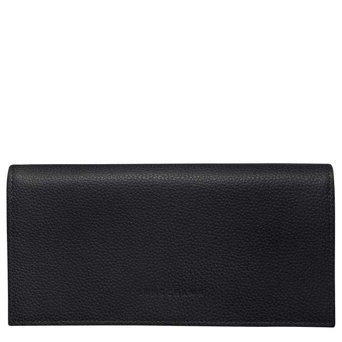 Long continental wallet Le Foulonné Black (L3146021047) | Longchamp US Long continental wallet Le Foulonné Black (L3146021047) | Longchamp US