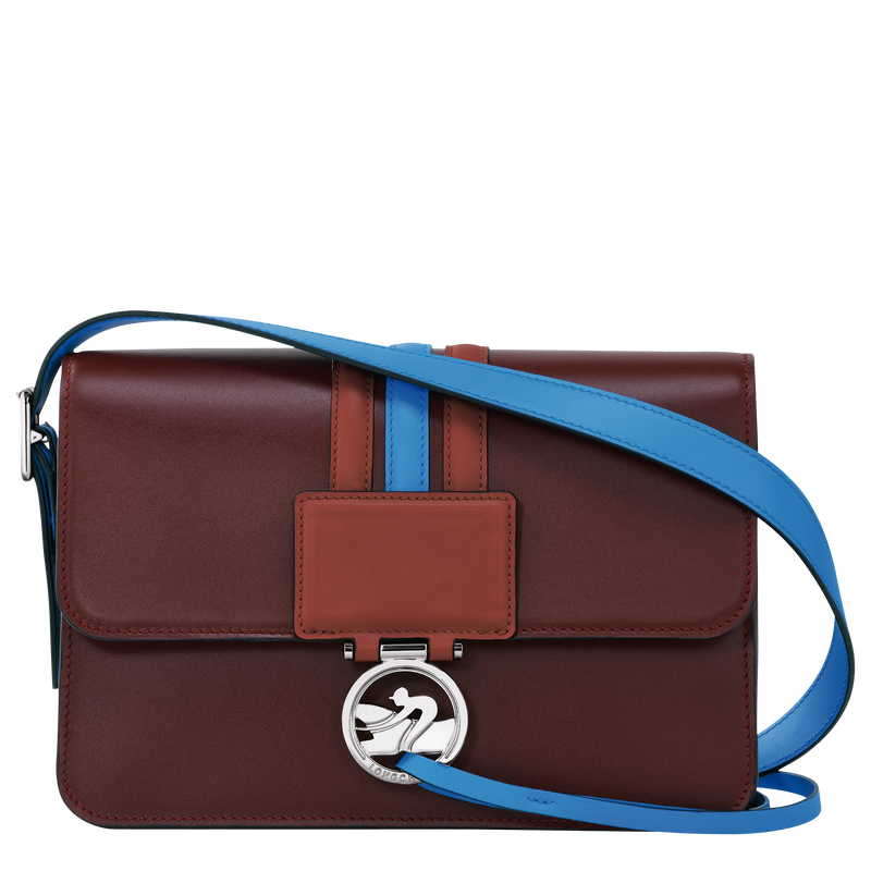Borsa a tracolla M Box-Trot , Pelle - Prugna  - View 1 of  2