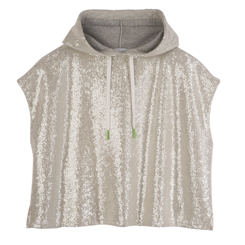 Felpa , Paillette - Avorio  - View 1 of  5