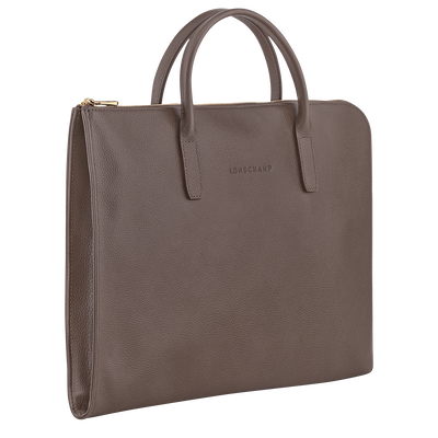 Le Foulonn&eacute; Briefcase S, Taupe