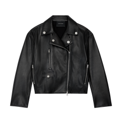 Jacket , Black - Leather