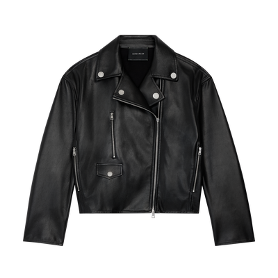 Veste , Cuir - Noir
