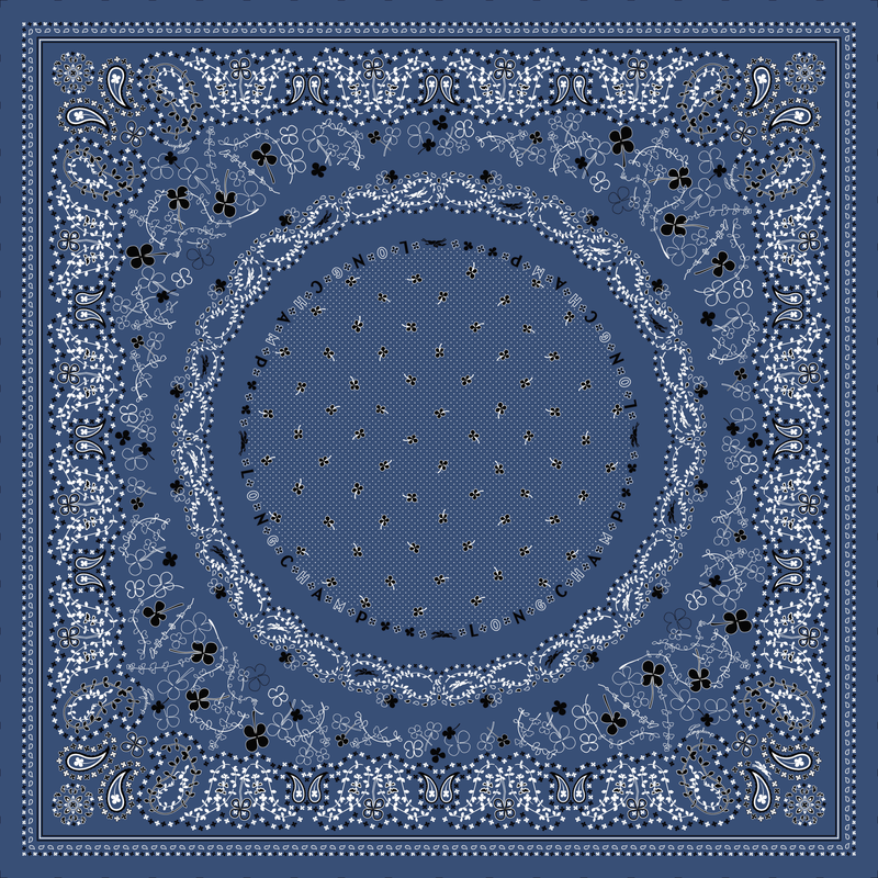 French Bandana Stole , Atlantic/Oregano - OTHER  - View 1 of  2