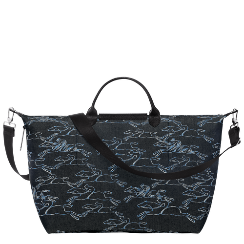 Le Pliage Collection Travel bag , Navy - Canvas - View 4 of  6