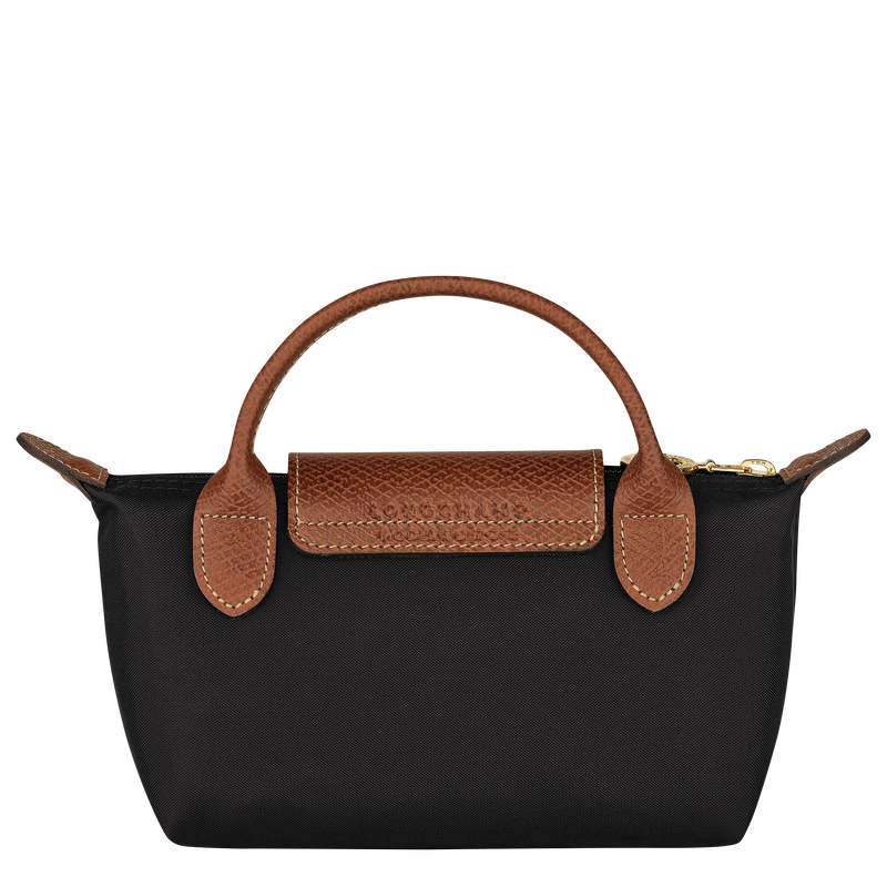 Le Pliage Original Bolso pequeño con asa , Lona reciclada - Negro  - Vista 4 de 6